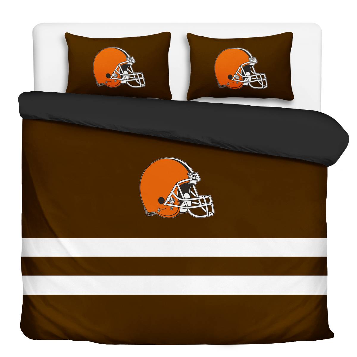Cleveland Browns 3-Piece Full Bedding 001
